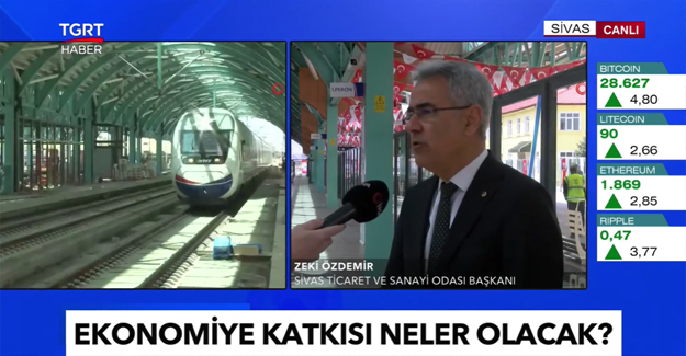 Başkan Zeki Özdemir, TGRT Haber`e Canlı Yayın Konuğu Olarak Katıldı