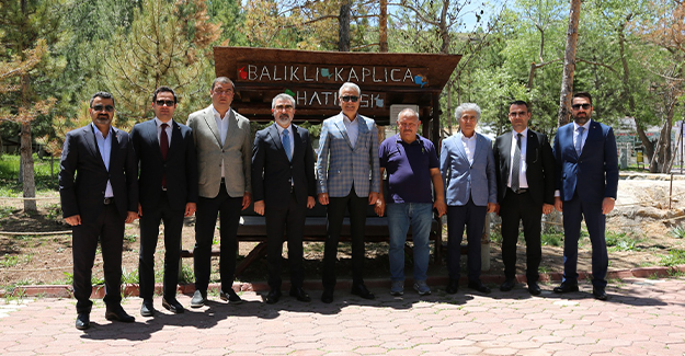 BAŞKANIMIZ ZEKİ ÖZDEMİR, KANGAL BALIKLI KAPLICAYI ZİYARET ETTİ.