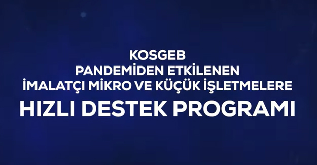 ‘Covid-19’dan Etkilenen Mikro ve Küçük İşletmelere Hızlı Destek Programı’