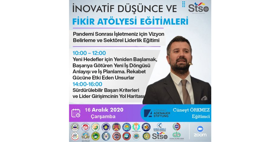 Inovatif Düşünce ve Fikir Atölyesi Eğitimleri - Pandemi Sonrası İşletmeniz İçin Vizyon Belirleme ve Sektörel Liderlik Eğitimi 