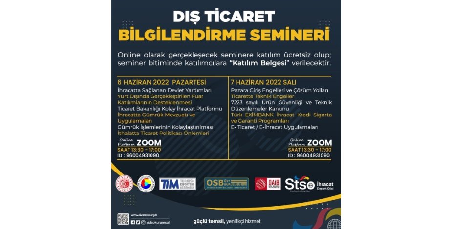 Online Dış Ticaret Bilgilendirme Semineri
