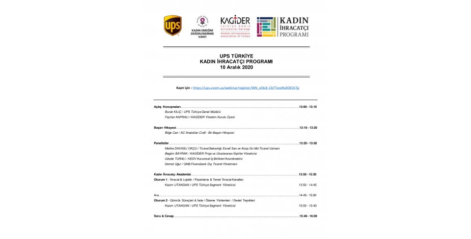 Online Kadın İhracatçı Eğitimi