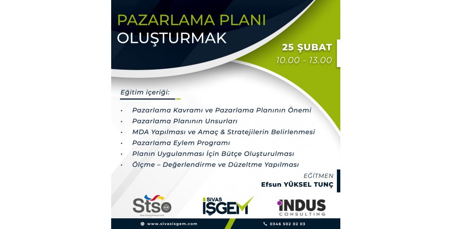 Pazarlama Planı Oluşturma Eğitimi