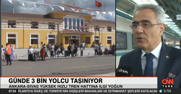 Sivas-Ankara Yüksek Hızlı Tren hattında bayram yoğunluğu