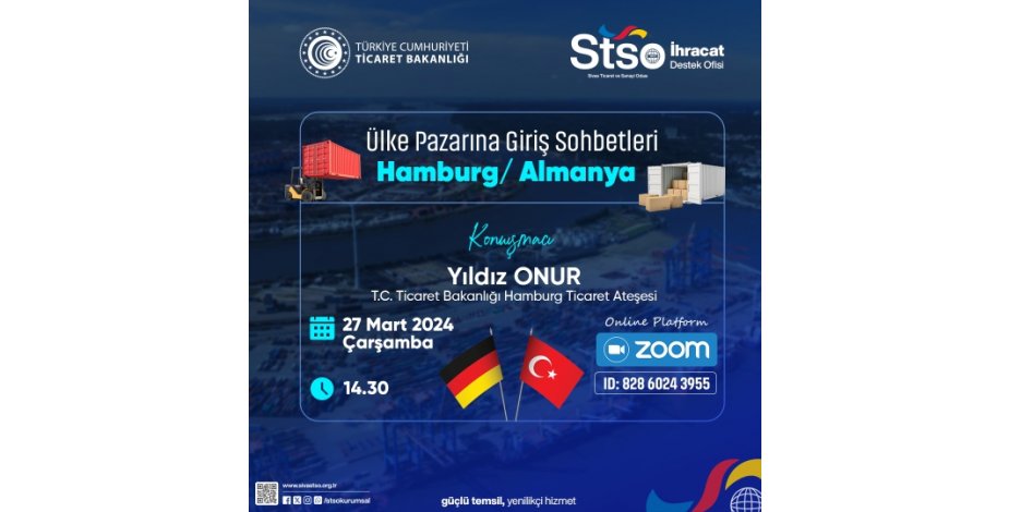 Ülke Pazarına Giriş Sohbetleri Hamburg / Almanya 