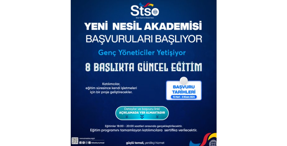Yeni Nesil Akademisi Başvuruları Başlıyor