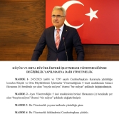 KOBİ Tanımı Güncellendi, STSO Başkanı Zeki Özdemir'den değişikliğe destek